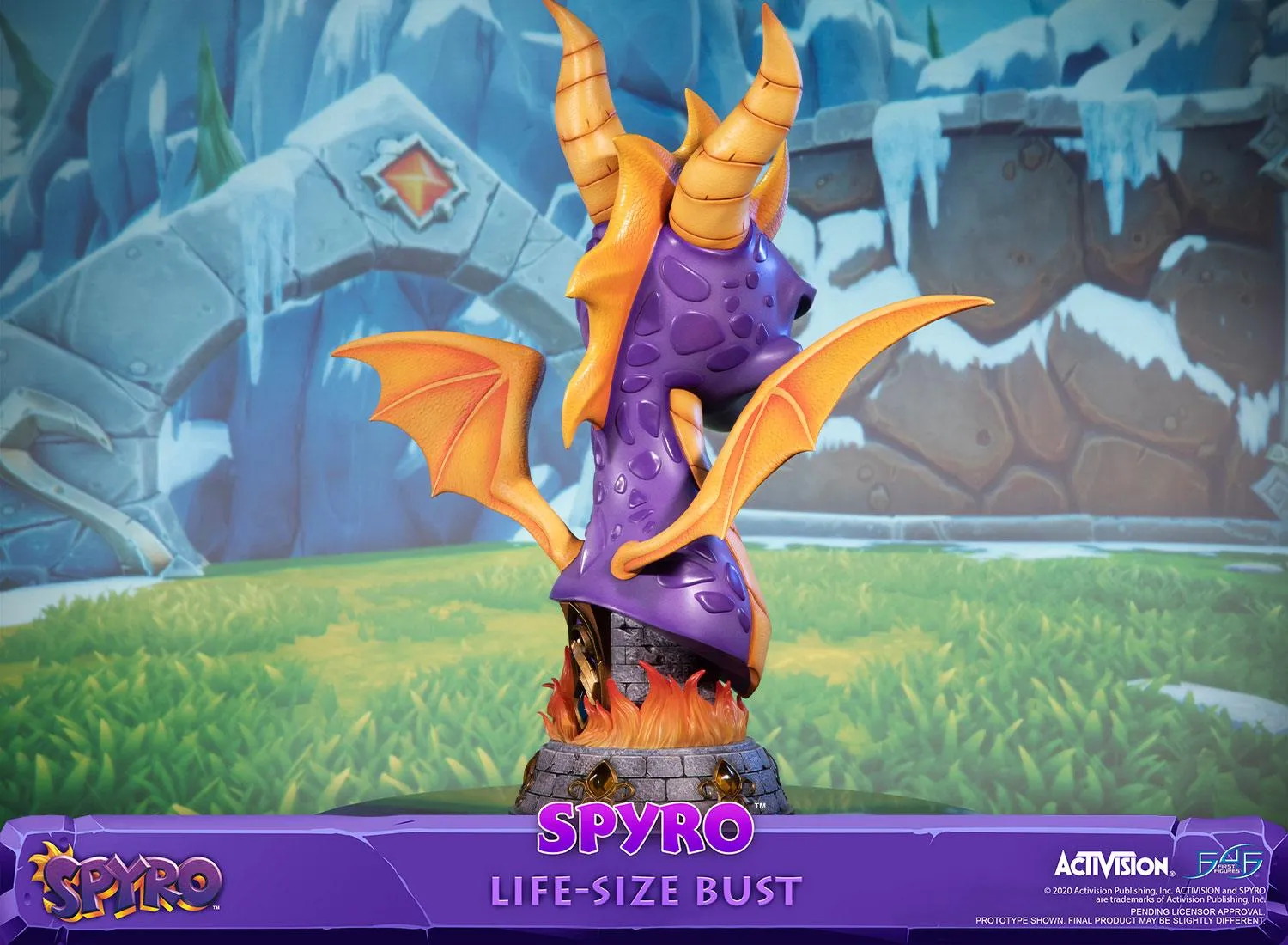 First 4 Figures Spyro Dragon bust Standard rășină mărime naturală