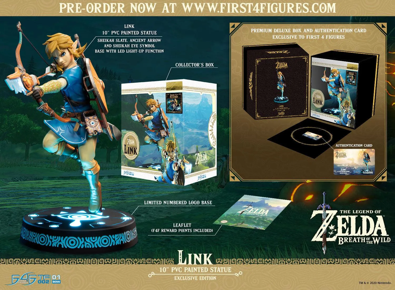First 4 Figures Zelda Breath of the Wild Link figurină PVC Exclusive