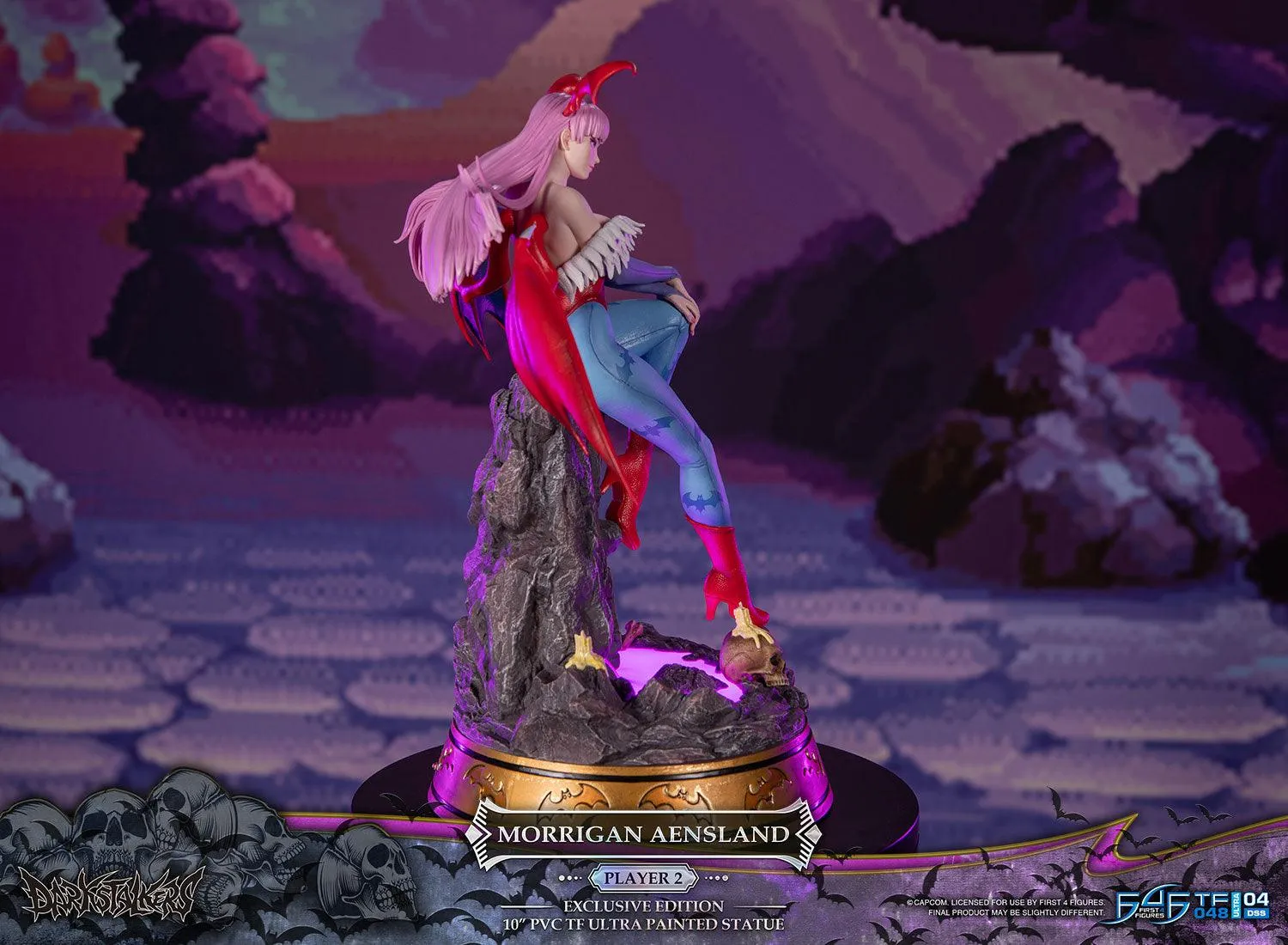 First 4 Figures Darkstalkers Morrigan Player 2 statuetă PVC LED