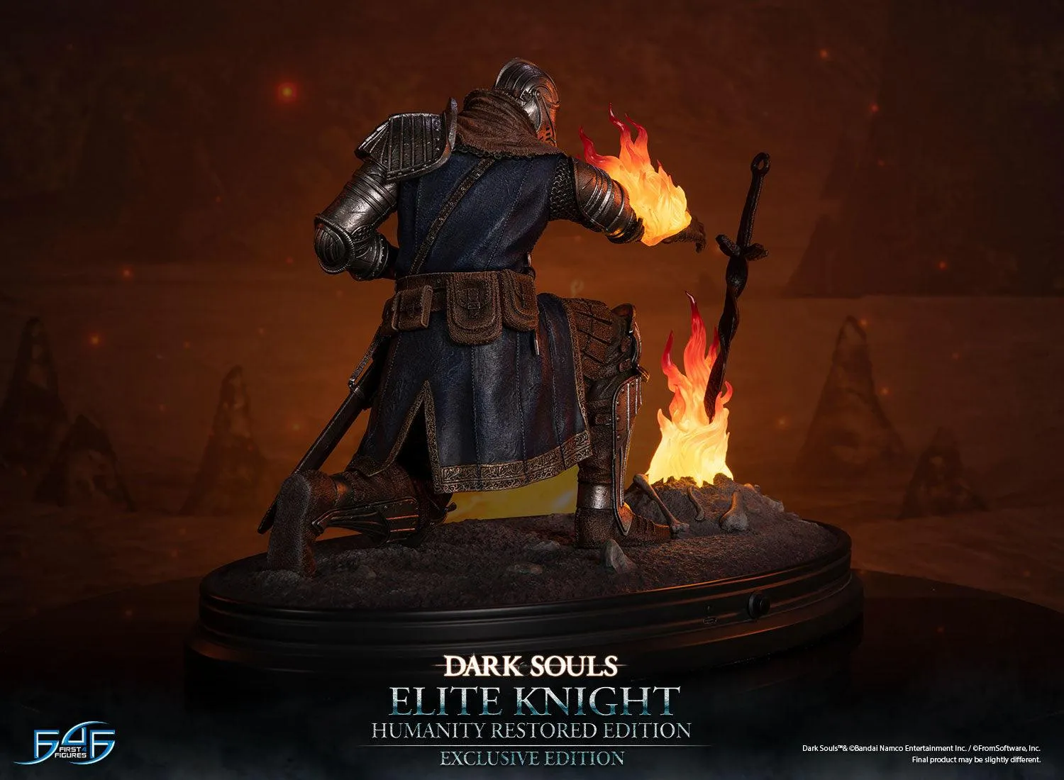 First 4 Figures Dark Souls Elite Knight Humanity statuetă Exclusive LED