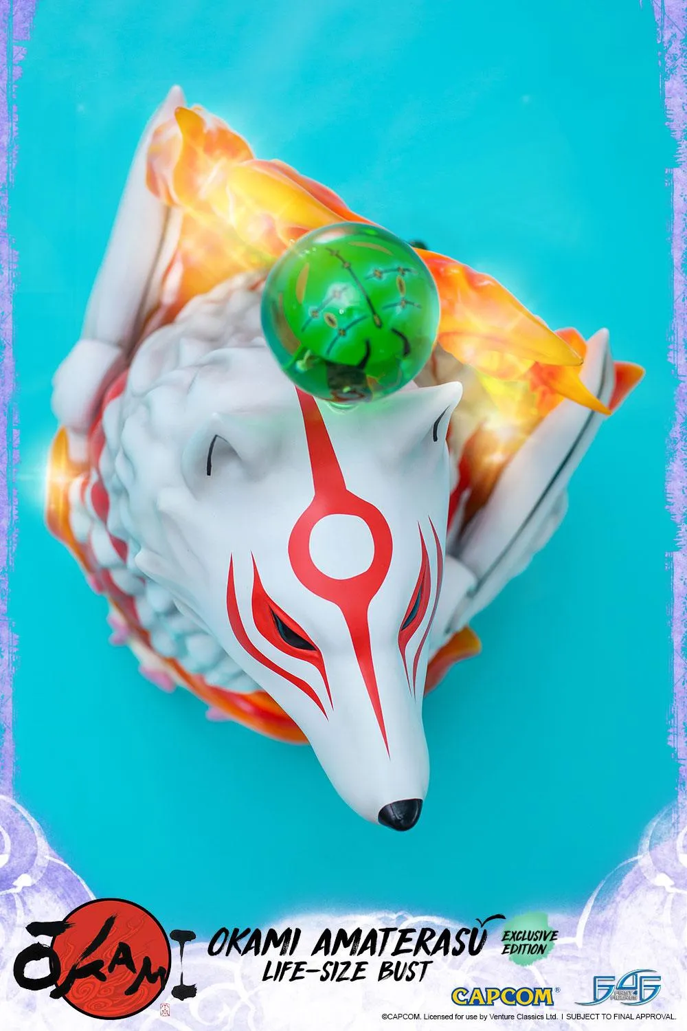First 4 Figures Okami Amaterasu Bust exclusiv mărime naturală
