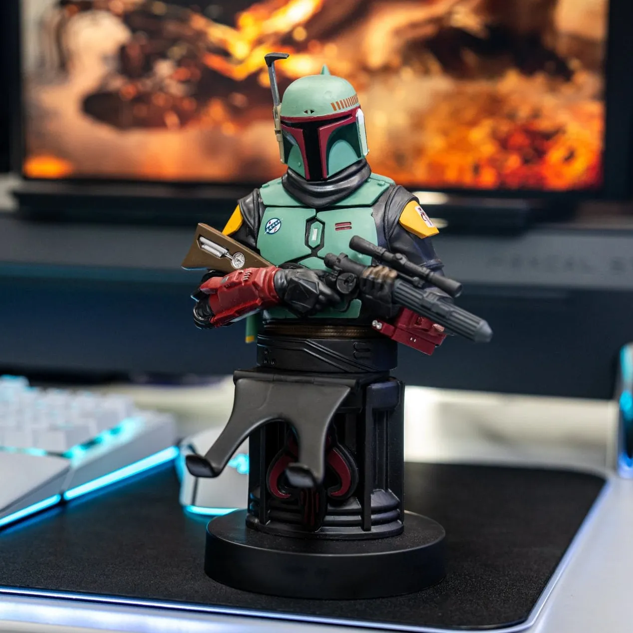 Exquisite Gaming Cable Guys Boba Fett suport controller Star Wars