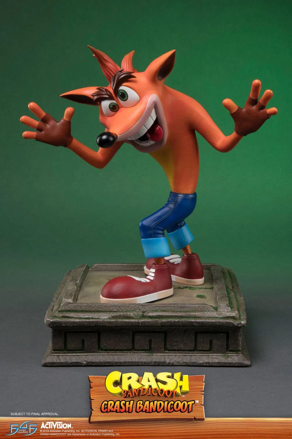 First 4 Figures Crash Bandicoot statueta rasina 41 cm