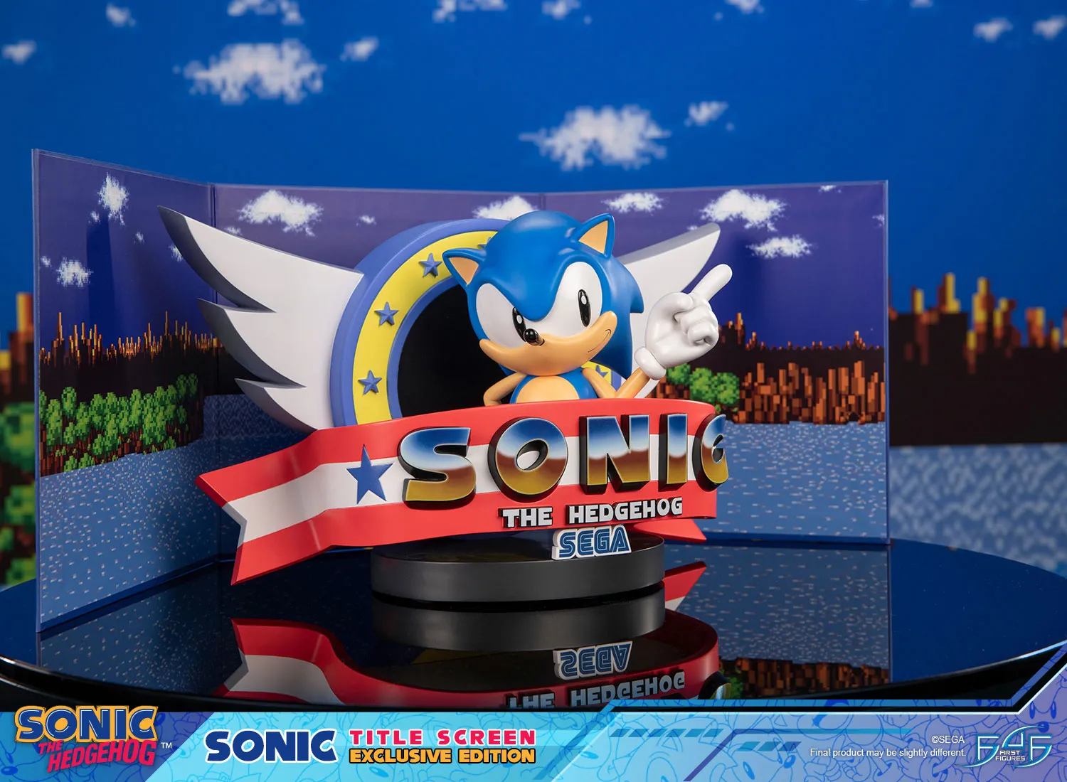 First 4 Figures Sonic Title Screen statueta Exclusive