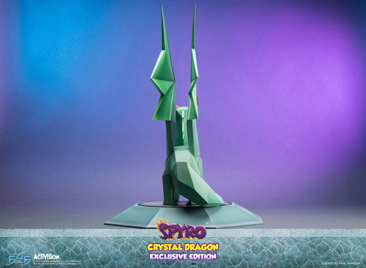 First 4 Figures Spyro Crystal Dragon statueta Exclusive LED