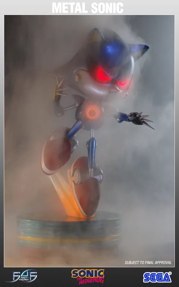 First 4 Figures Sonic Metal Sonic statuetă rășină Exclusive LED