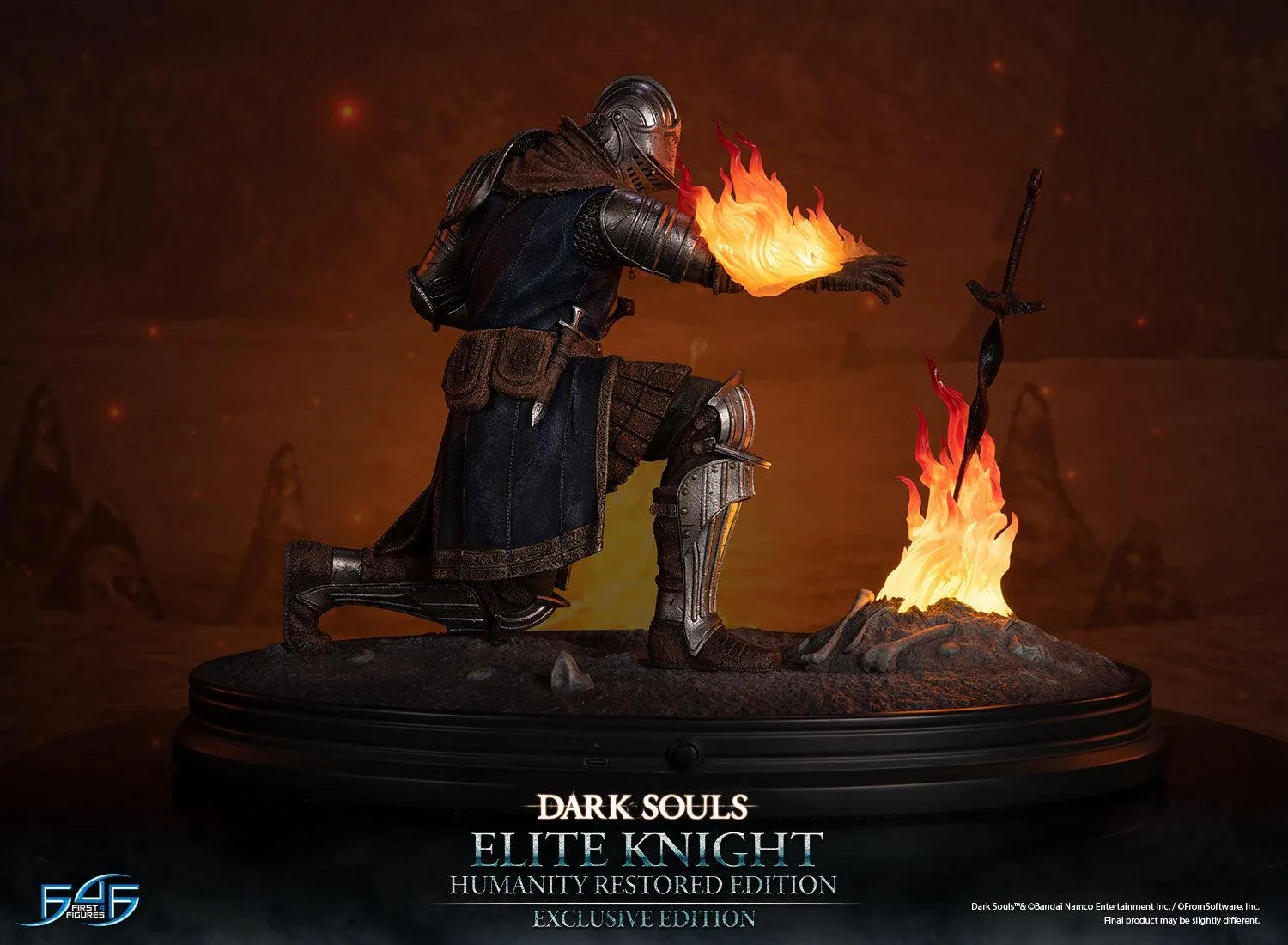 First 4 Figures Dark Souls Elite Knight Humanity statuetă Exclusive LED