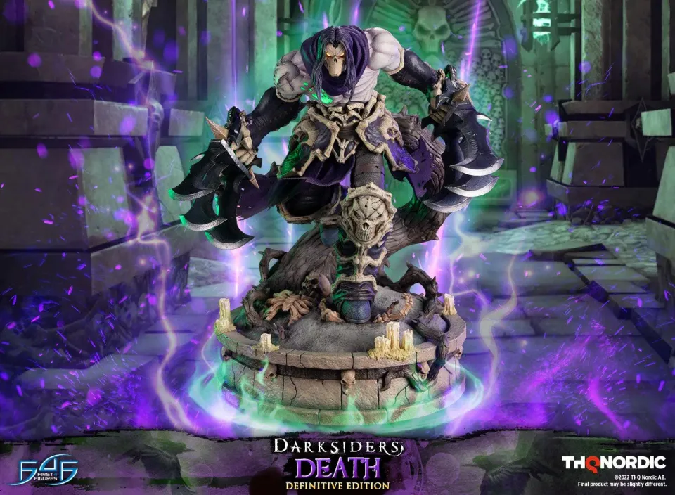 First 4 Figures Darksiders Death statuetă Definitive LED