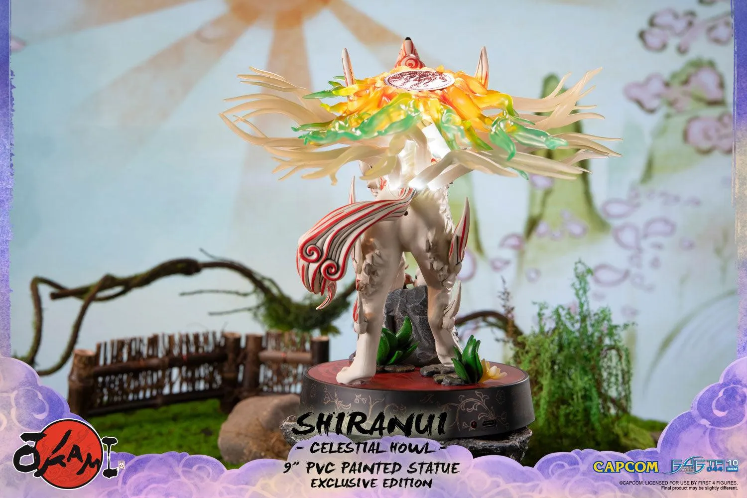 First 4 Figures Okami Shiranui statueta PVC Celestial Howl LED
