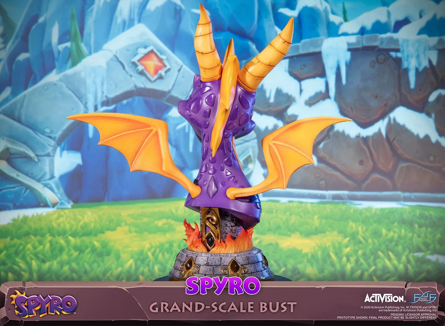 First 4 Figures Spyro bust Grand-Scale Standard cu flacari
