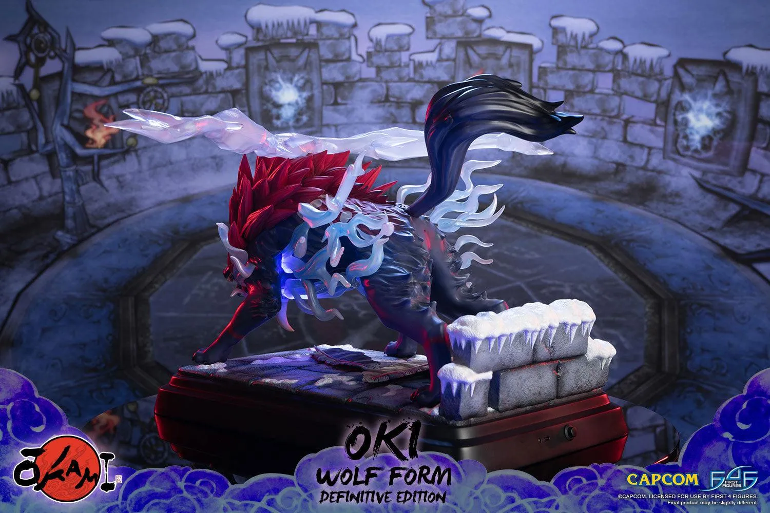 First 4 Figures Oki Wolf statuetă Definitive LED