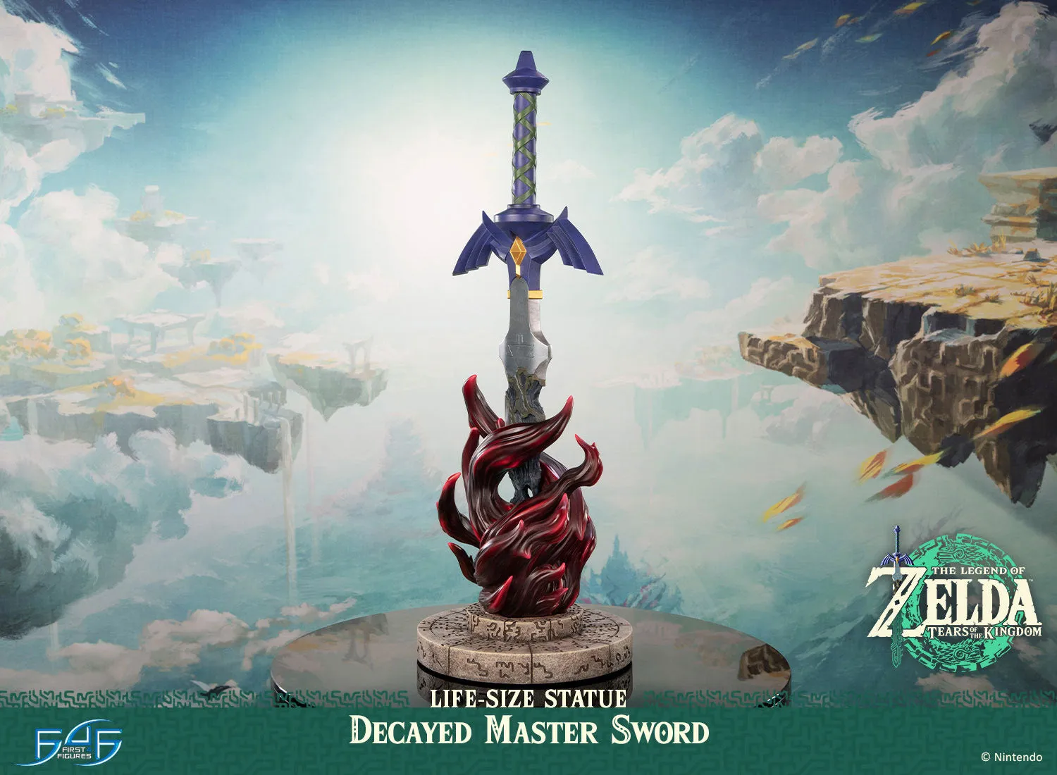 First 4 Figures Zelda Decayed Master Sword statuie life-size