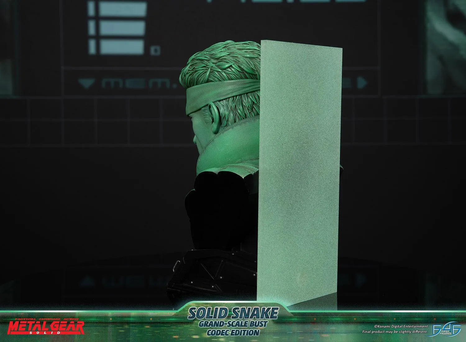 First 4 Figures Metal Gear Solid Snake Codec bust rășină