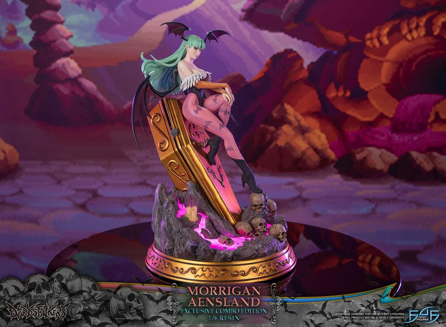 First 4 Figures Darkstalkers Morrigan Aensland statueta Exclusive Combo 1/6