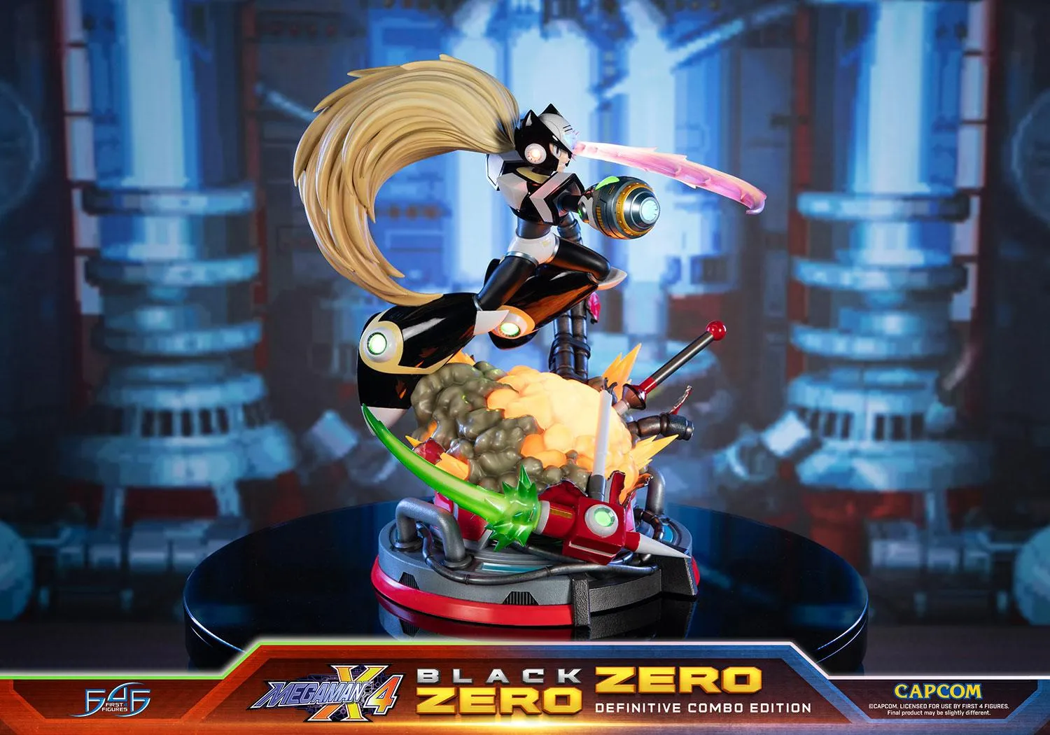 First 4 Figures Mega Man X Zero Combo statueta Definitive rasina LED