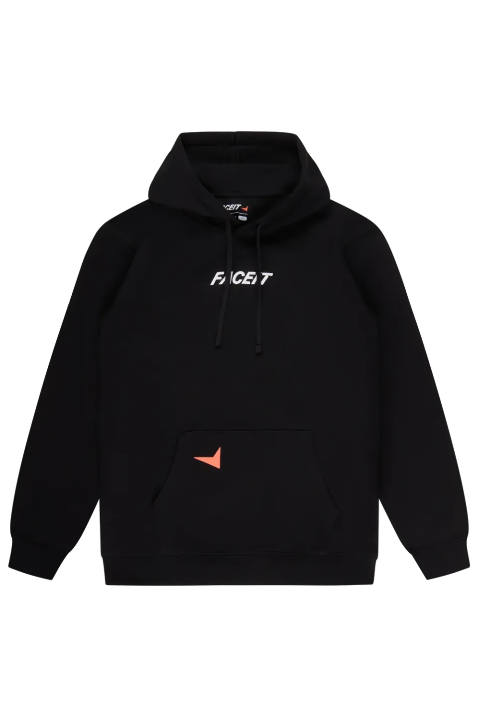 ESL FACEIT Logo hanorac negru cu gluga bumbac