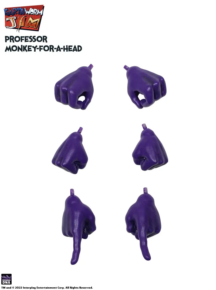Premium DNA Earthworm Jim Professor Monkey-For-A-Head figurina articulata