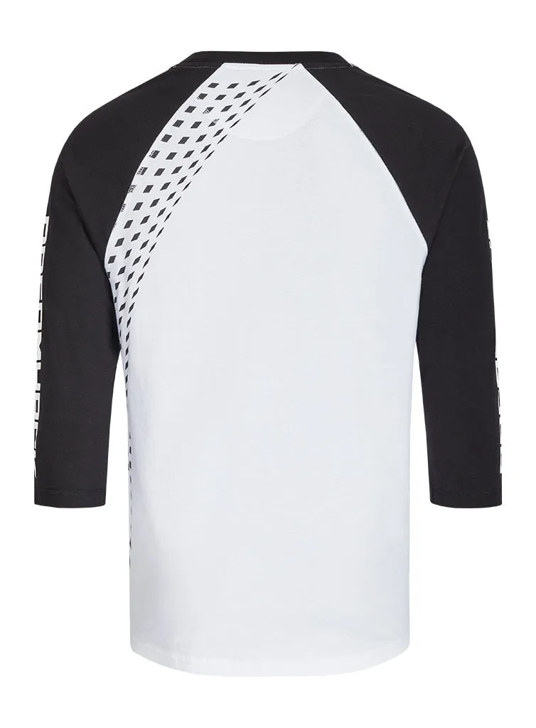 DreamHack Raglan tricou maneca 3/4 Alb bumbac