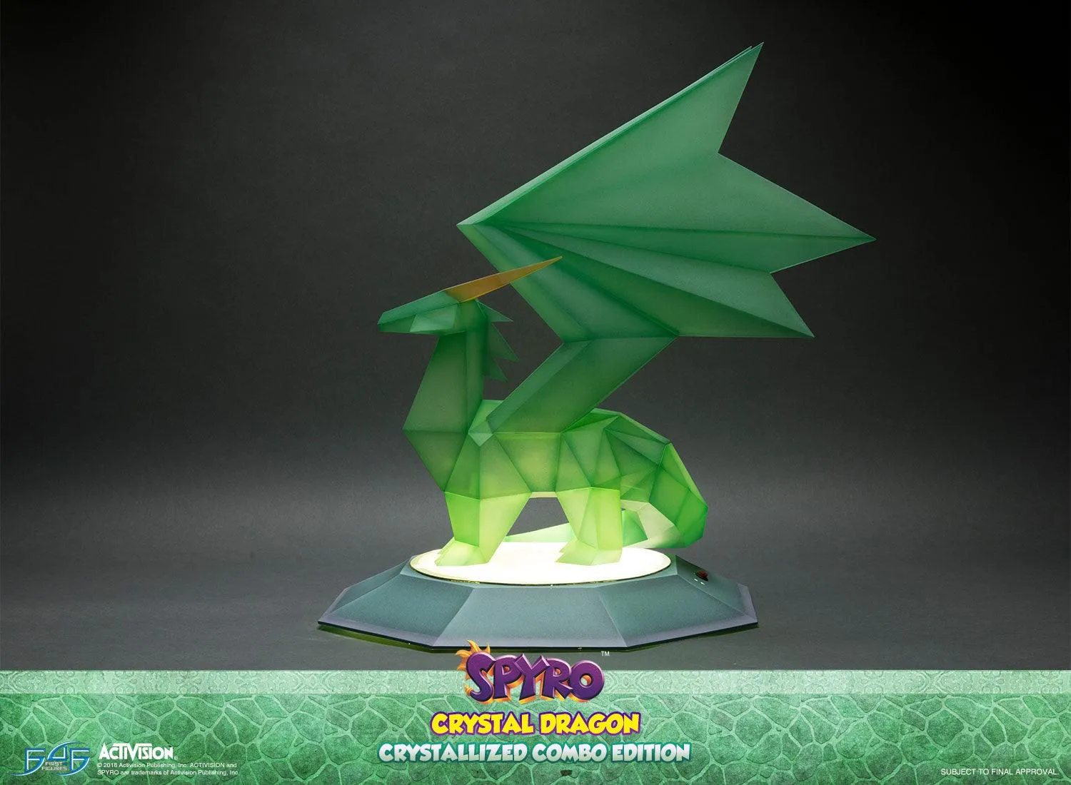 First 4 Figures Spyro Crystal Dragon statueta Crystallized Combo