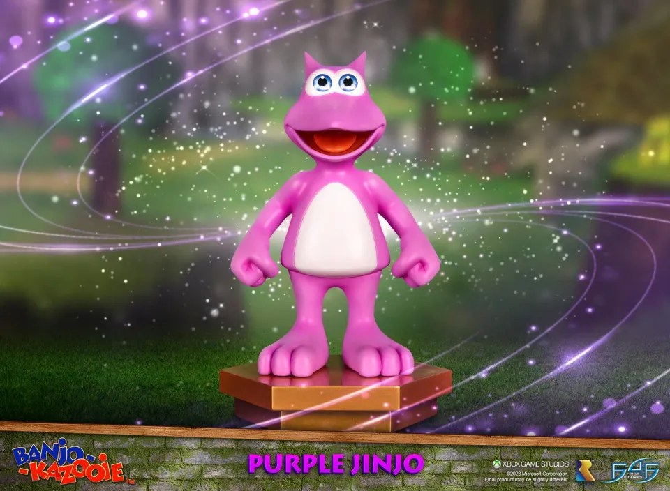 First 4 Figures Banjo-Kazooie Purple Jinjo statuetă mov 23,1 cm