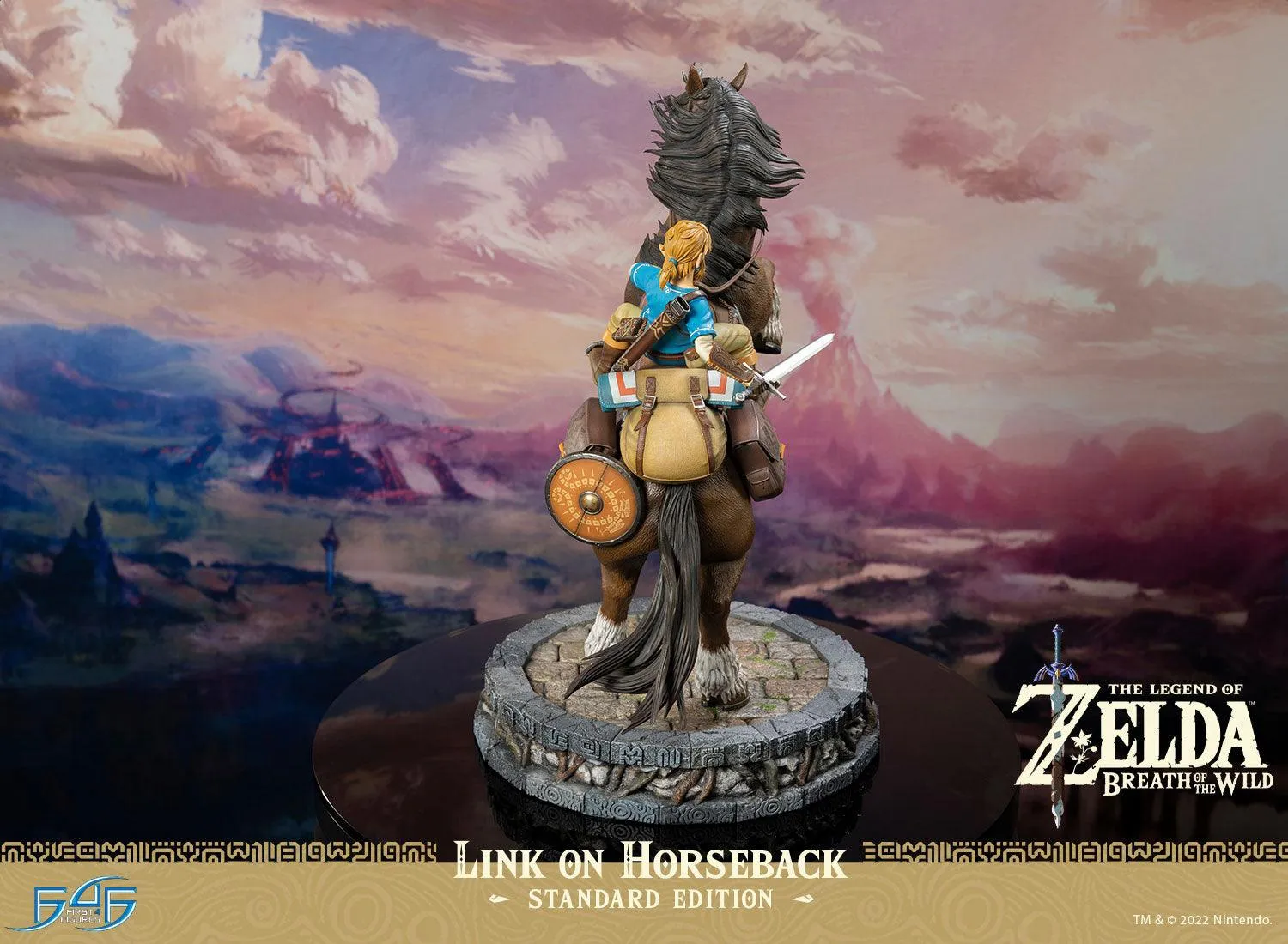 First 4 Figures Breath of the Wild Link on Horseback statuetă rășină Standard