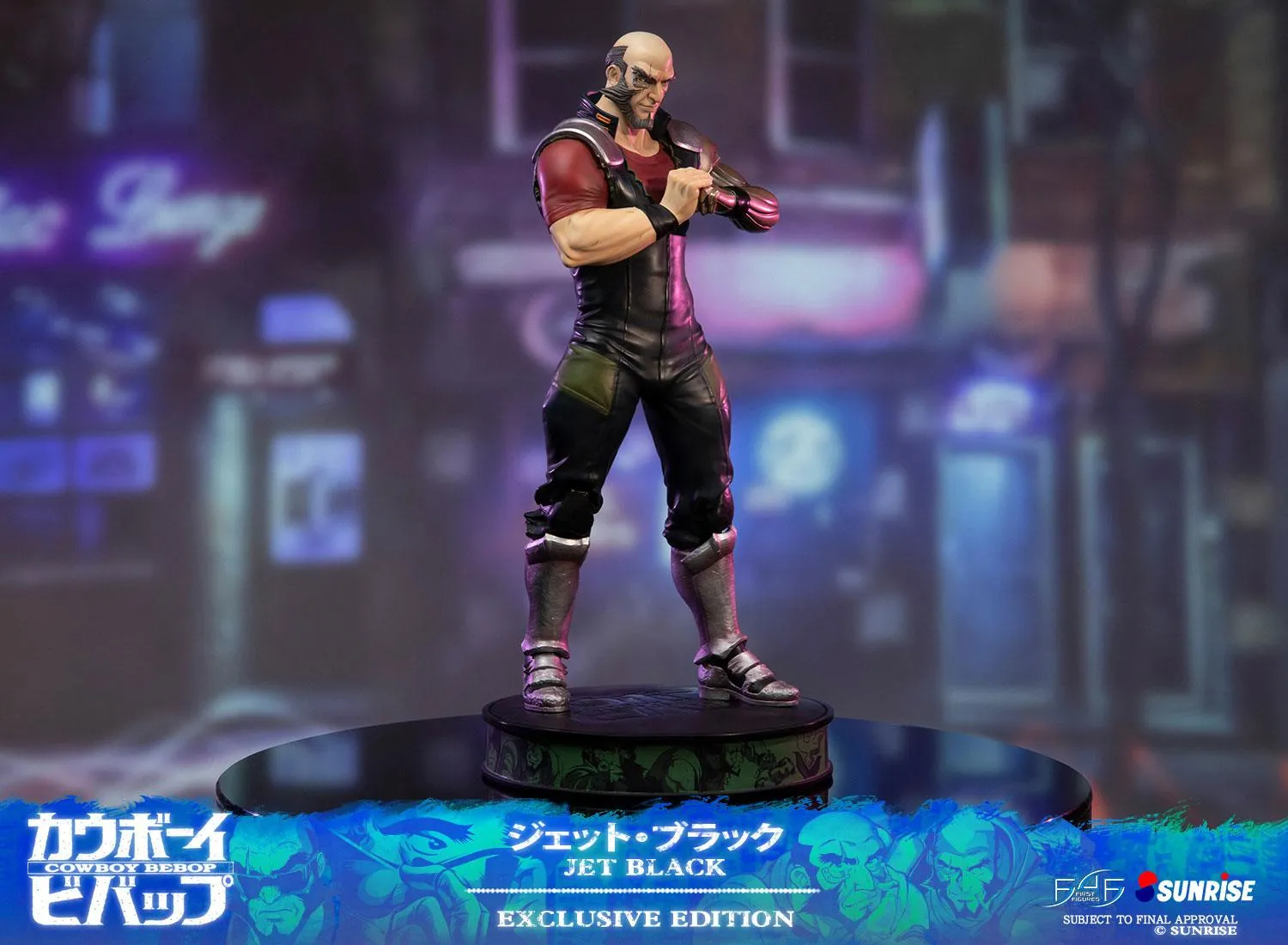 First 4 Figures Cowboy Bebop Jet Black statueta Exclusive rasina