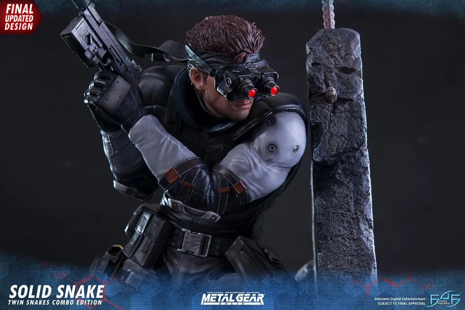 First 4 Figures Metal Gear Snake statuetă Twin Snakes Combo