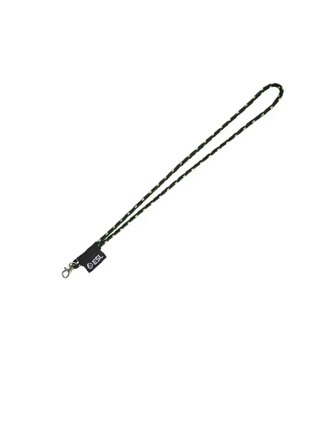 ESL Lanyard snur ecuson negru 50 cm textil