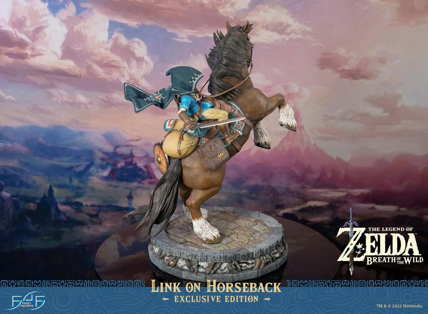 First 4 Figures Zelda Breath of Wild statuetă Link Horseback