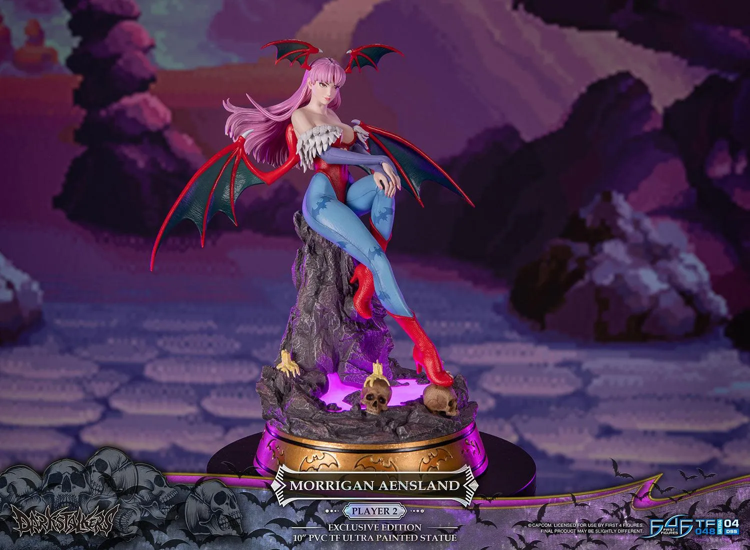 First 4 Figures Darkstalkers Morrigan Player 2 statuetă PVC LED