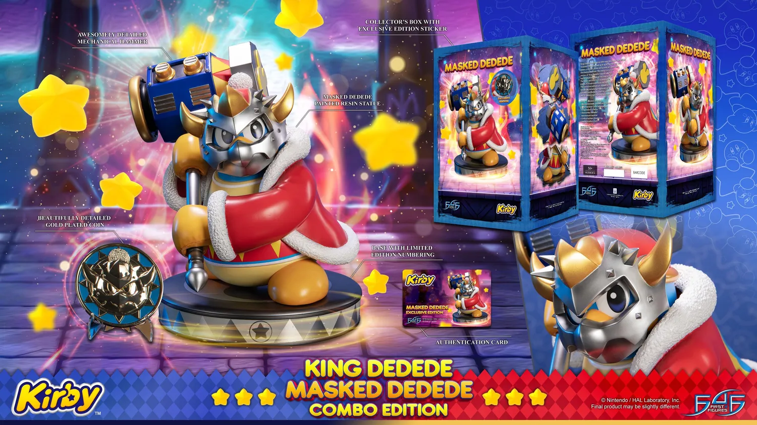 First 4 Figures Kirby King Dedede statueta Combo Exclusive 2 piese