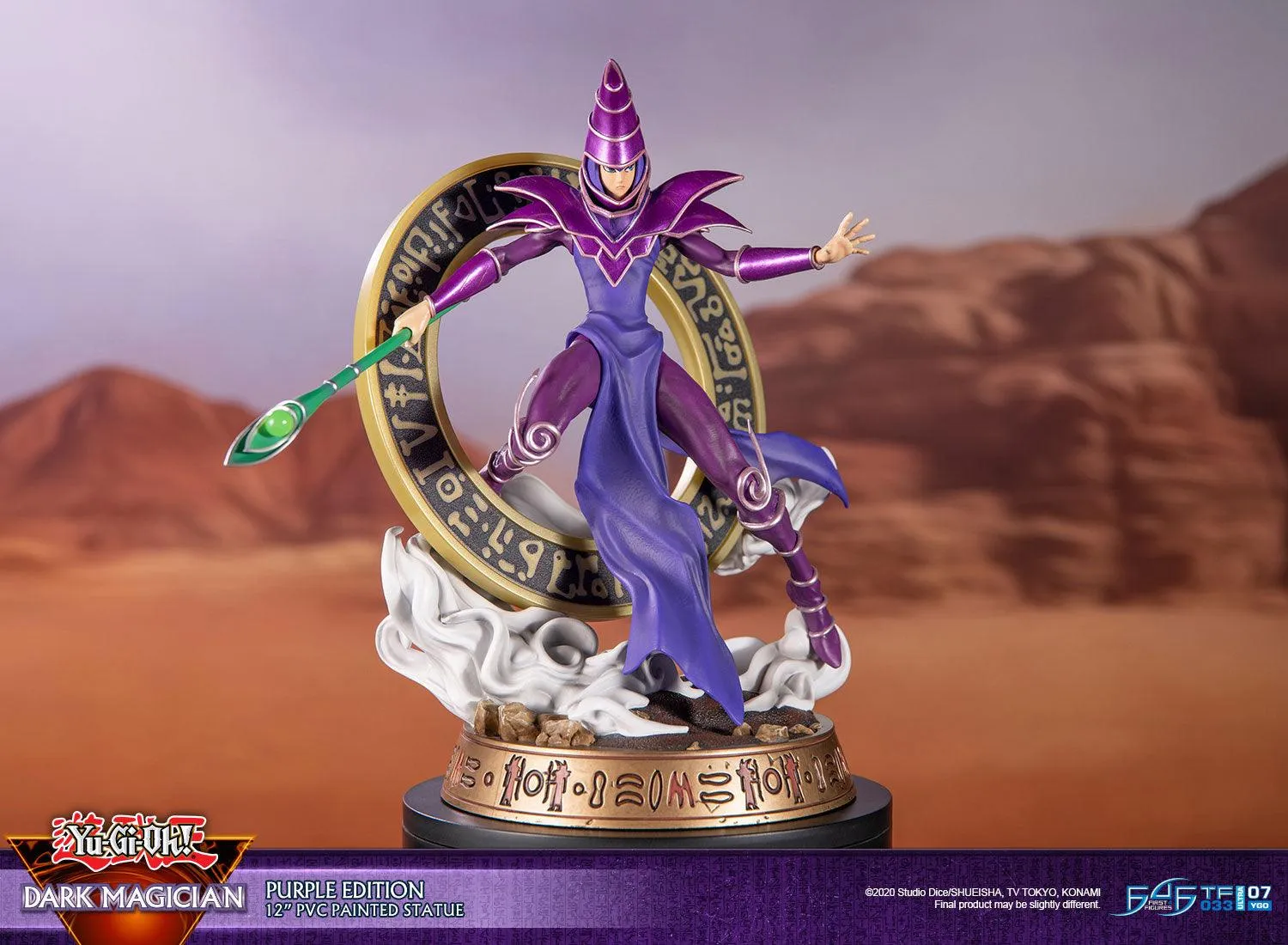 First 4 Figures Yu-Gi-Oh Dark Magician statueta Purple 30 cm