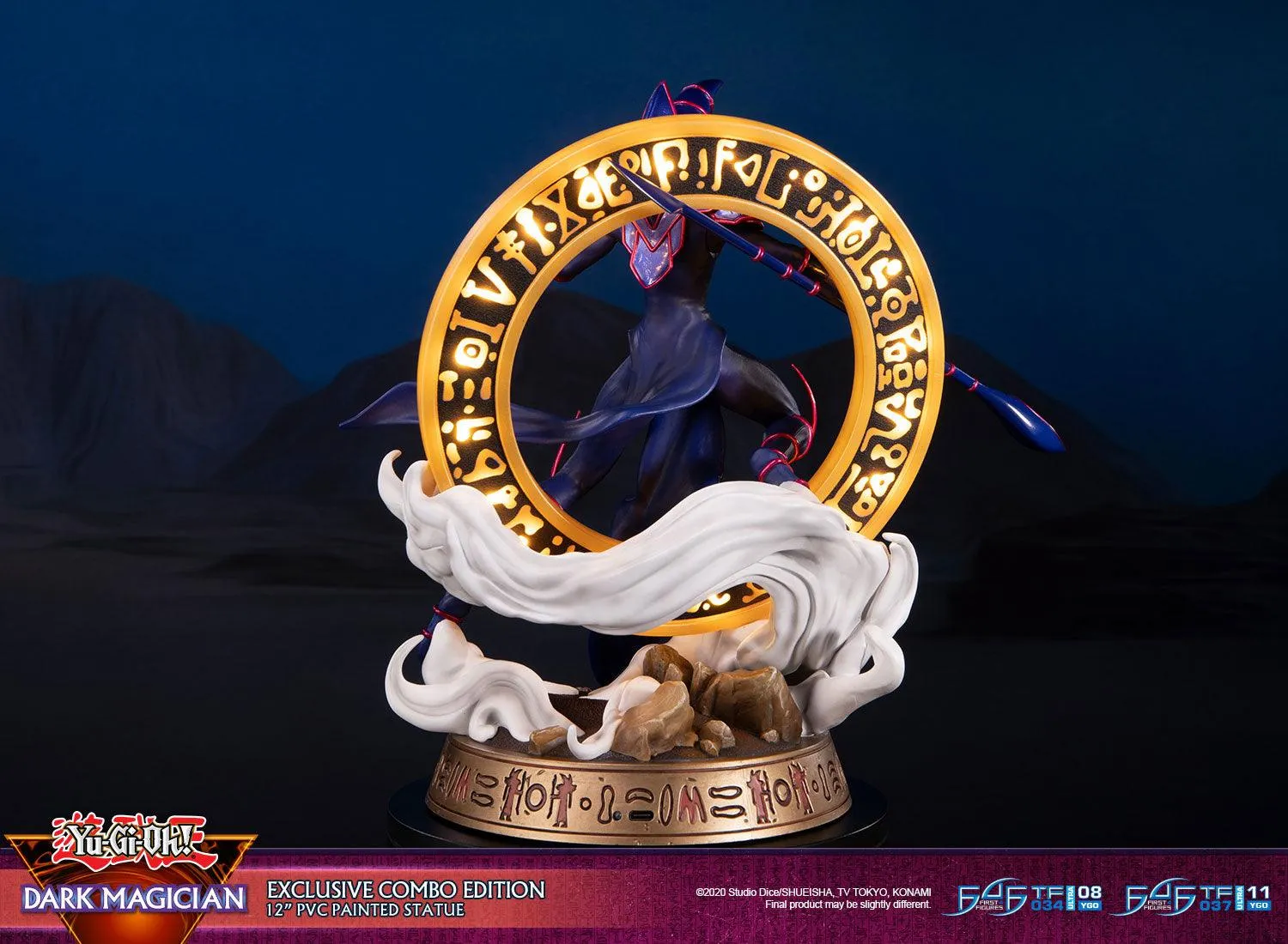 First 4 Figures Yu-Gi-Oh Dark Magician statuetă PVC Combo