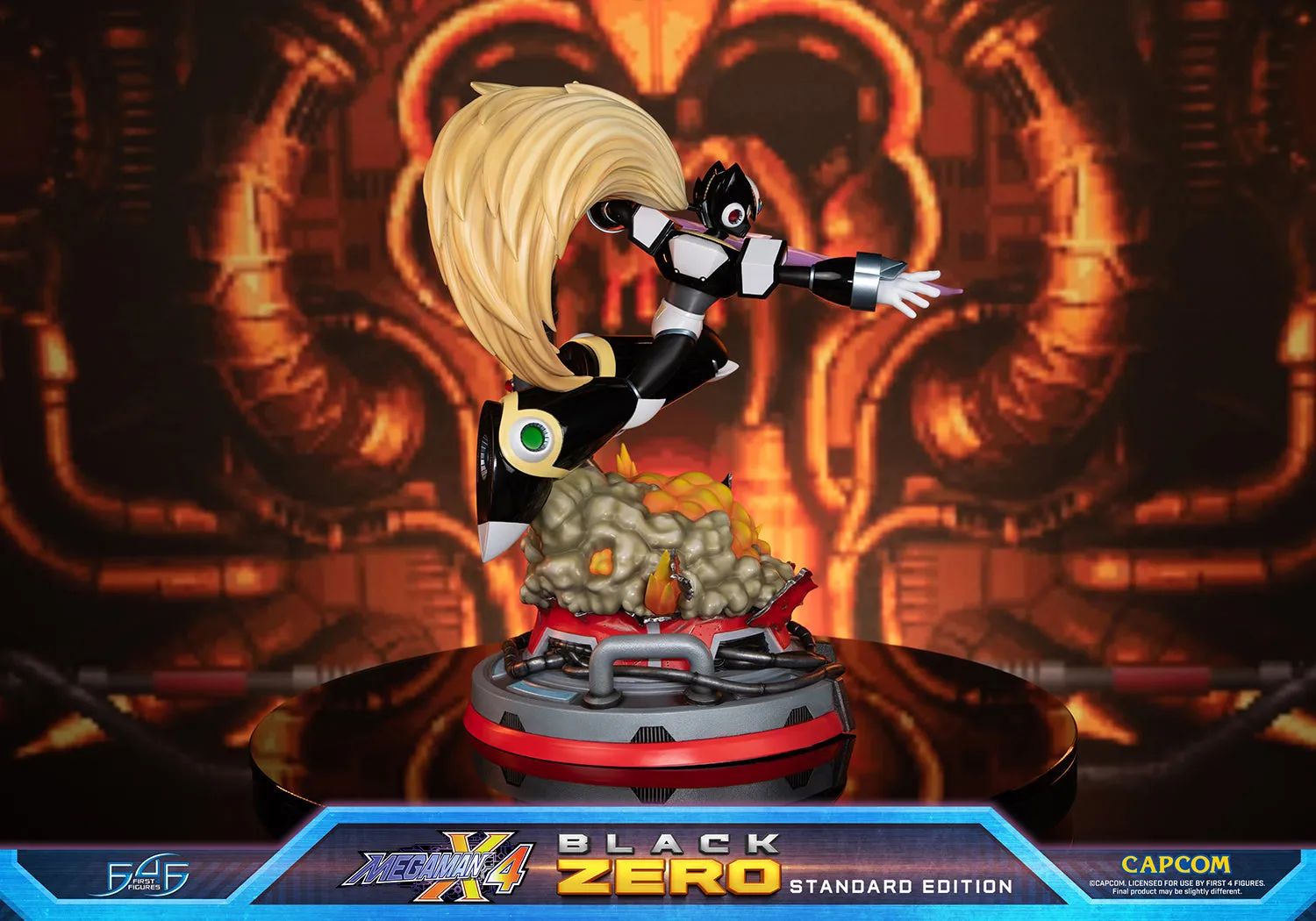 First 4 Figures Mega Man X Black Zero statuetă Standard 43cm