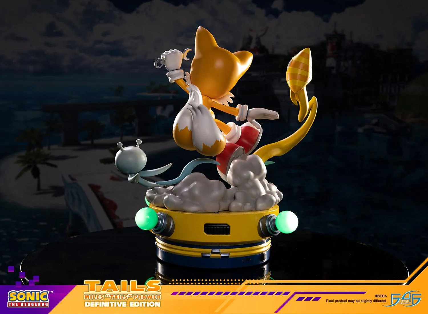 First 4 Figures Sonic Tails Definitive Edition statuetă rășină LED