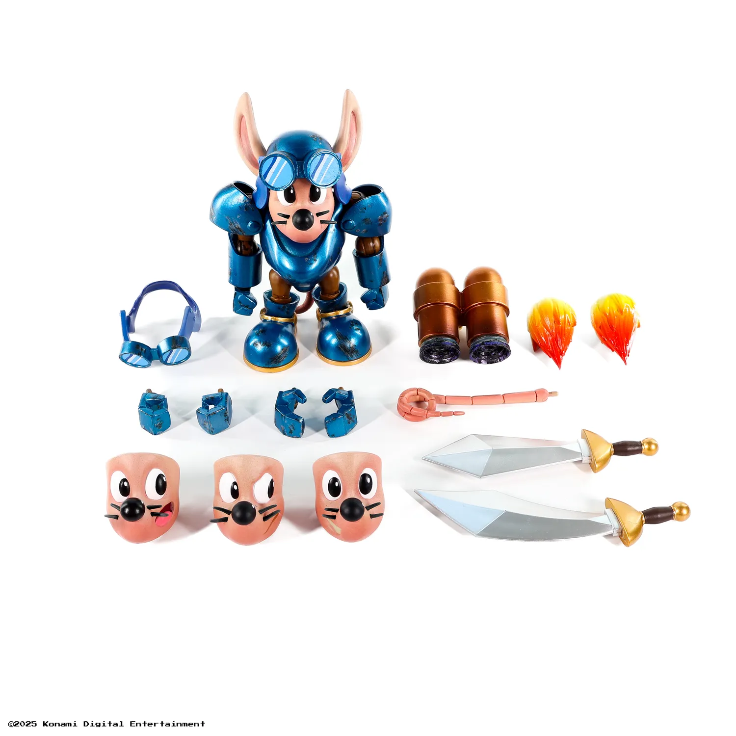 Premium DNA Rocket Knight Sparkster Battle Damage figurina 11cm