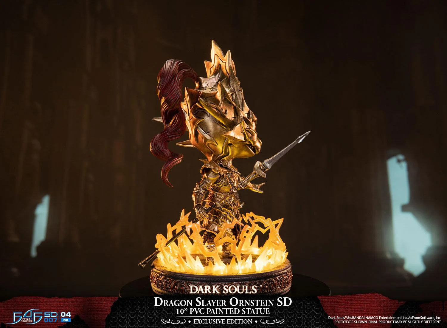 First 4 Figures Dark Souls Dragon Slayer Ornstein SD statuetă Exclusive LED