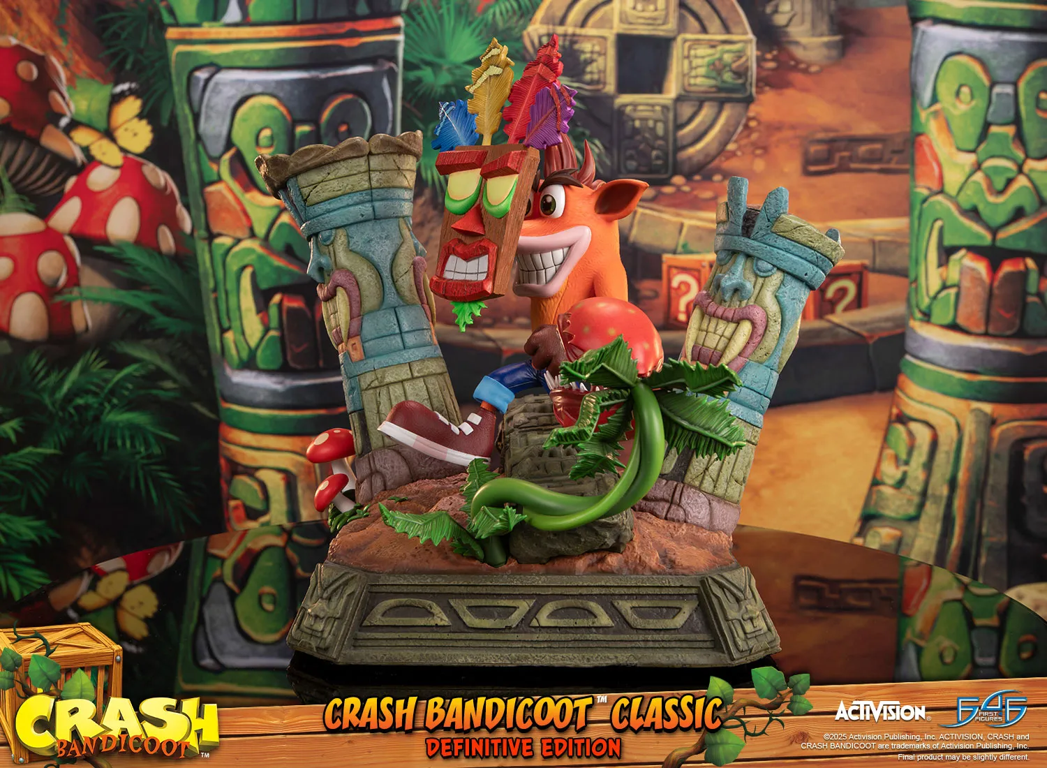 First 4 Figures Crash Bandicoot Classic statueta Definitive