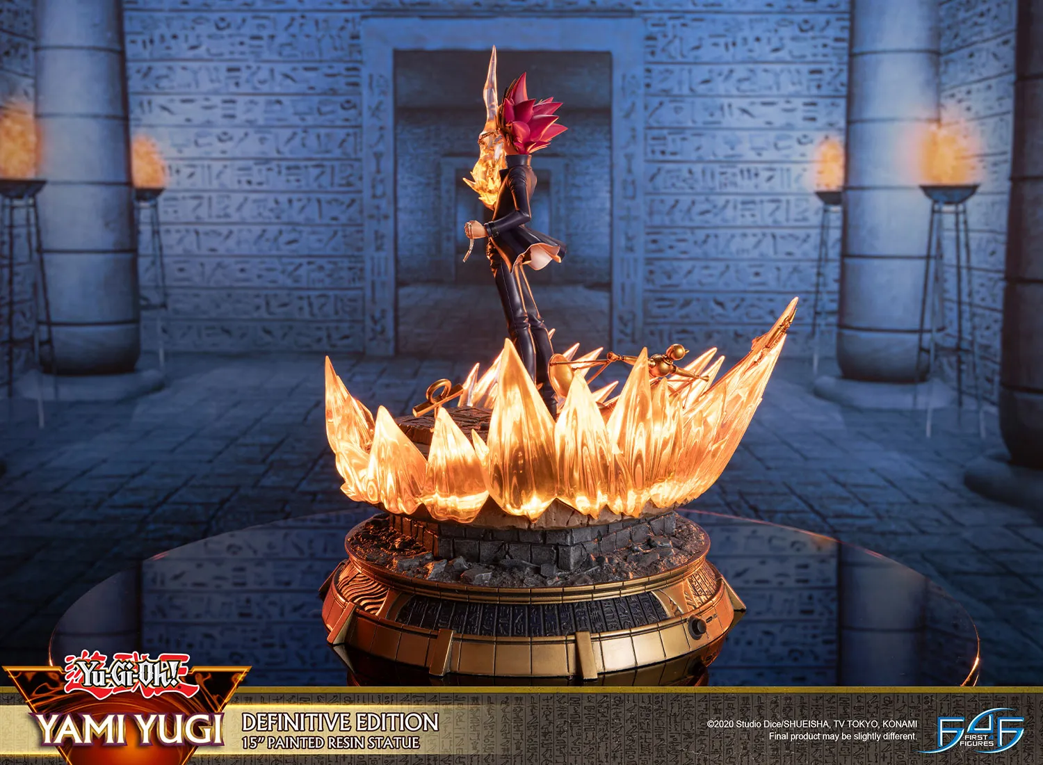 First 4 Figures Yu-Gi-Oh Yami Yugi Definitive statueta LED cartus