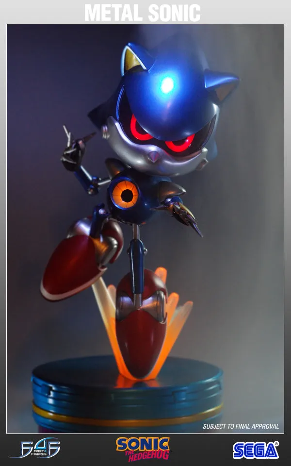 First 4 Figures Sonic Metal Sonic statuetă rășină Exclusive LED