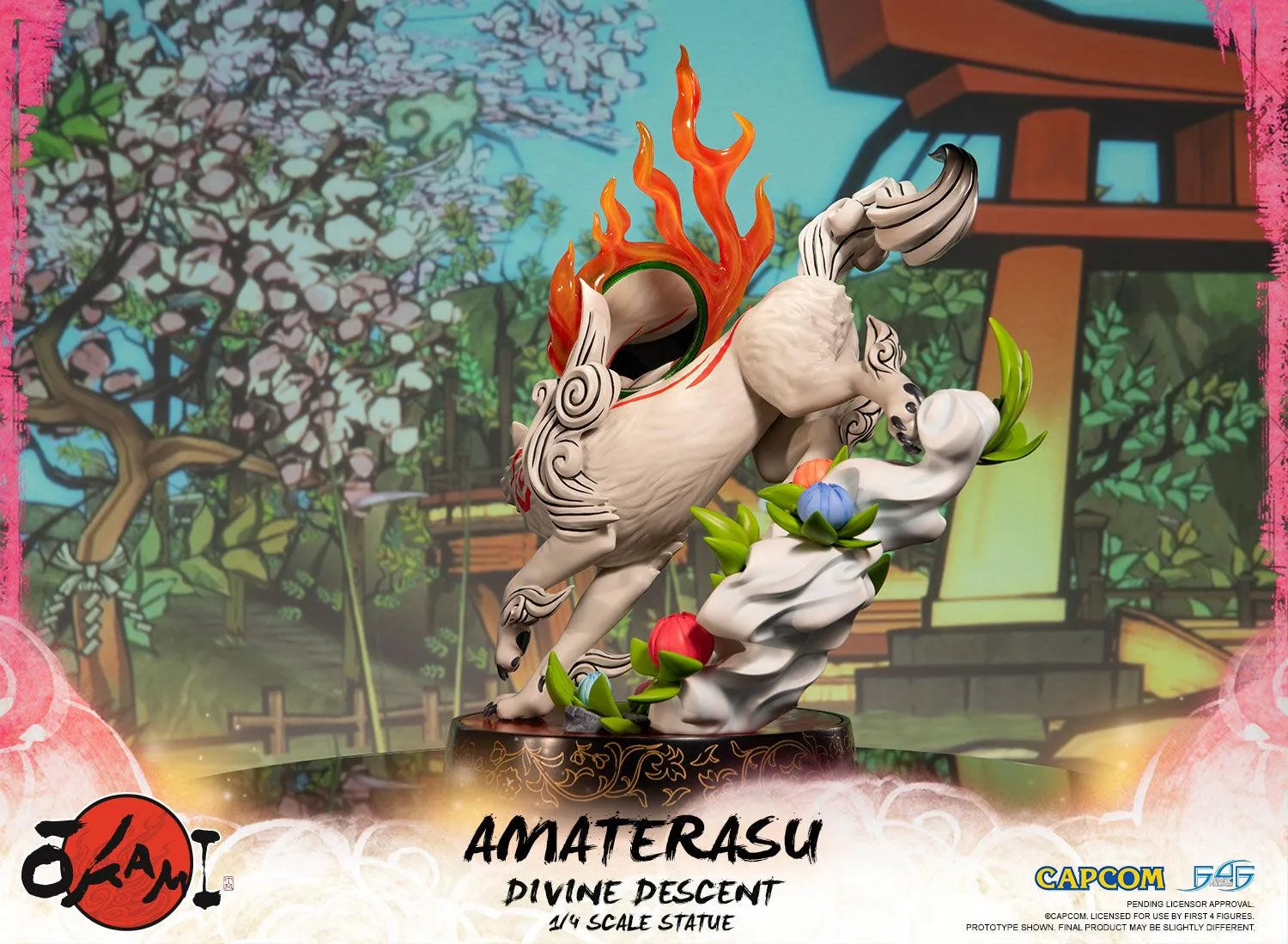 First 4 Figures Okami Amaterasu Divine Descent statuetă rășină Standard