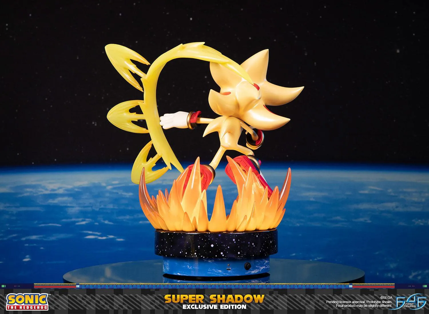 First 4 Figures Sonic Super Shadow Exclusive statuetă LED