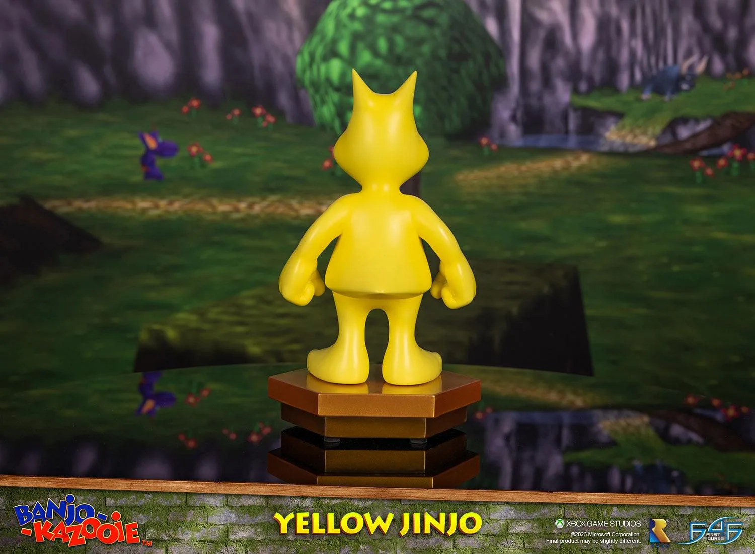 First 4 Figures Banjo-Kazooie Yellow Jinjo statuetă 23cm aurie