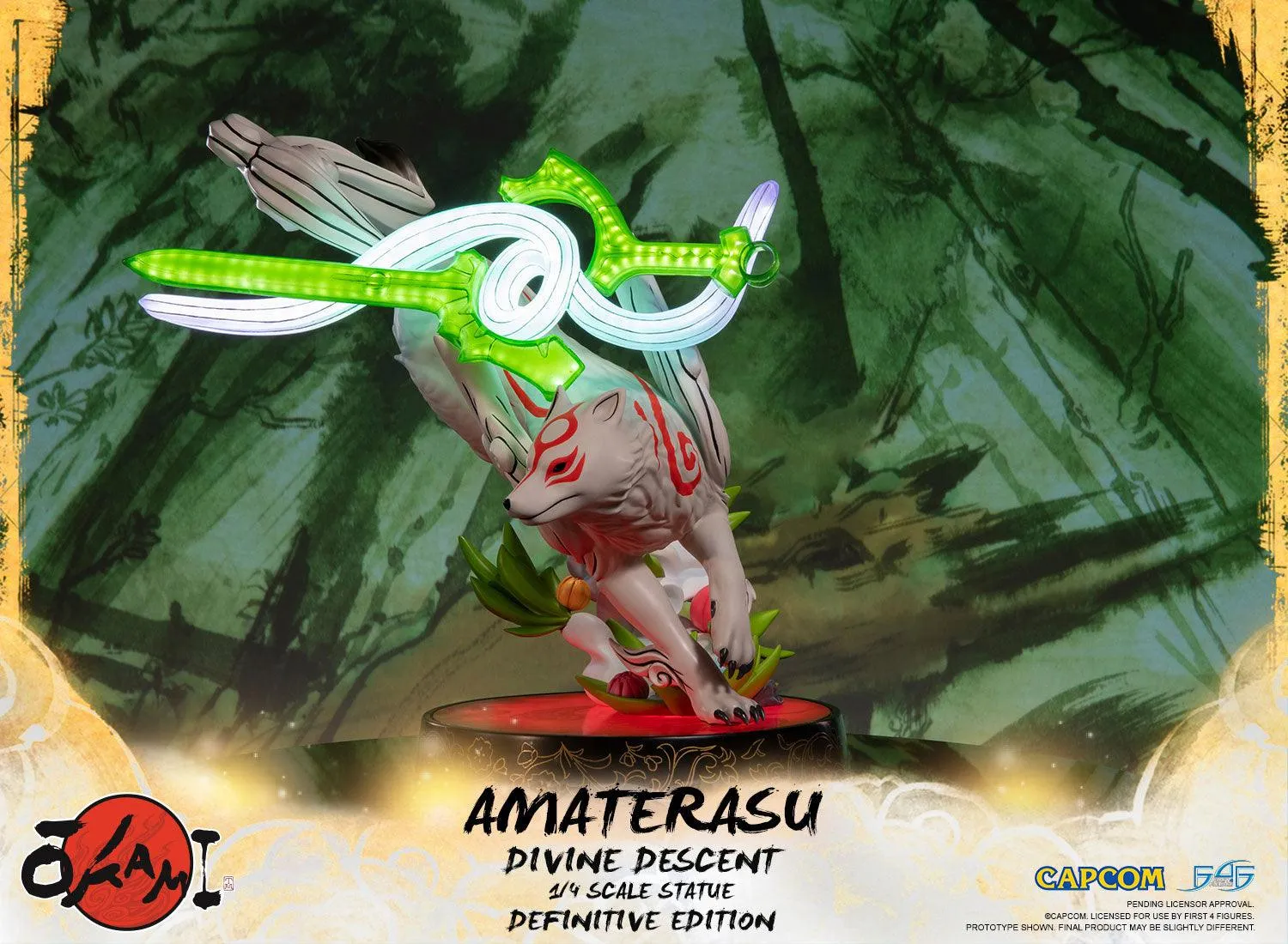 First 4 Figures Okami Amaterasu statueta Divine Descent
