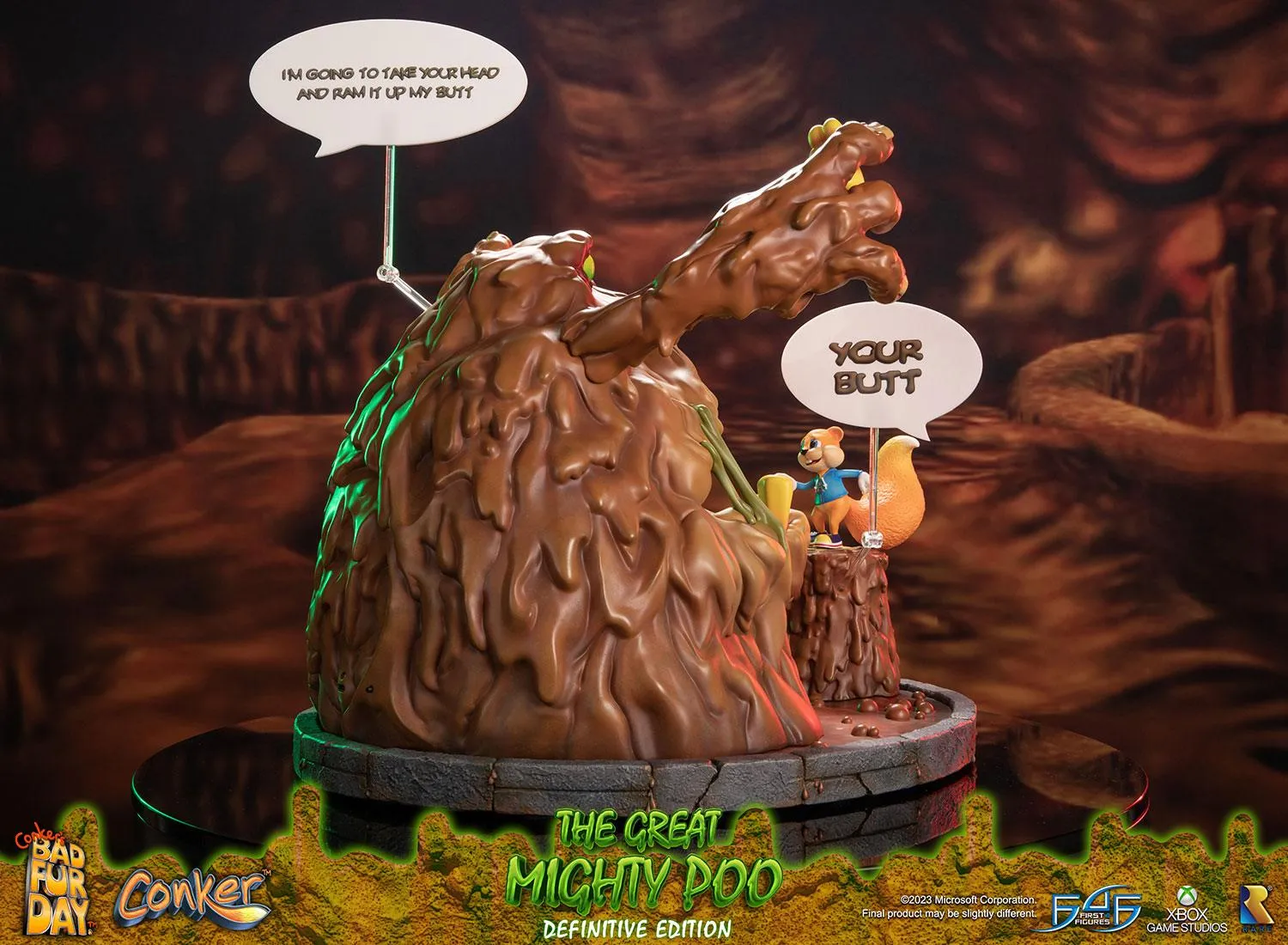 First 4 Figures Conker's Bad Fur Day The Great Mighty Poo statuetă Definitive