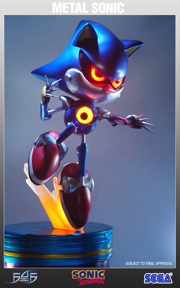 First 4 Figures Sonic Metal Sonic statuetă rășină Exclusive LED