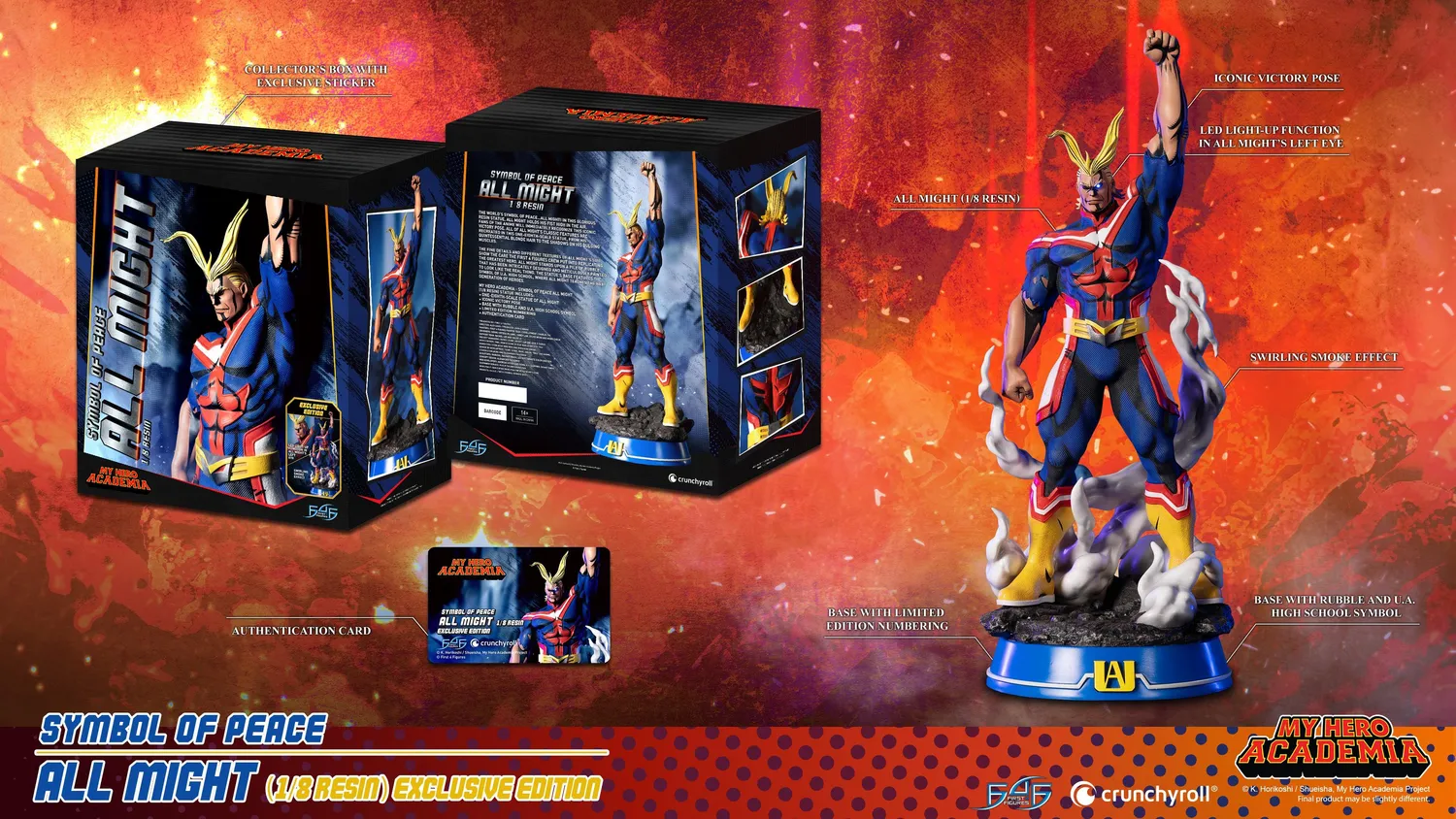 First 4 Figures My Hero Academia Symbol of Peace All Might statuetă Exclusive 1/8