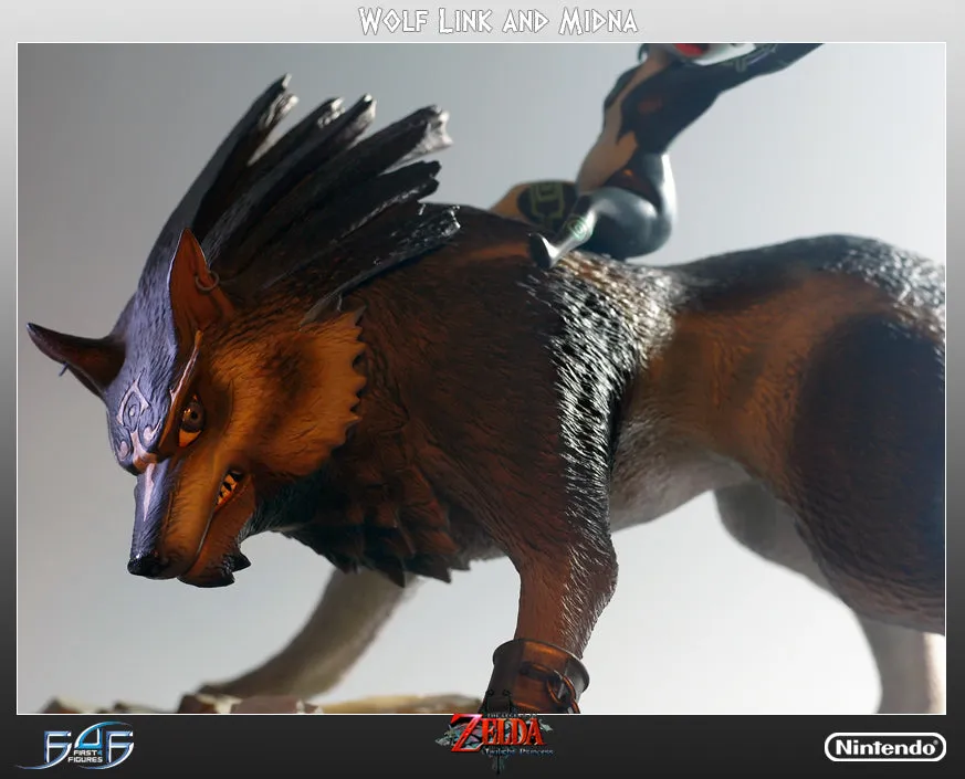 First 4 Figures Zelda Wolf Link and Midna statueta Exclusive