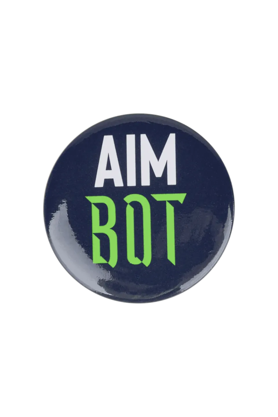 ESL AIM BOT insigna neagra pinback
