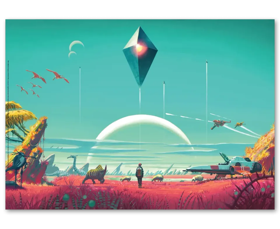 No Man's Sky Launch Poster poster decorativ oficial